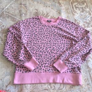 Rails Pink Leopard print Sweatshirt Medium